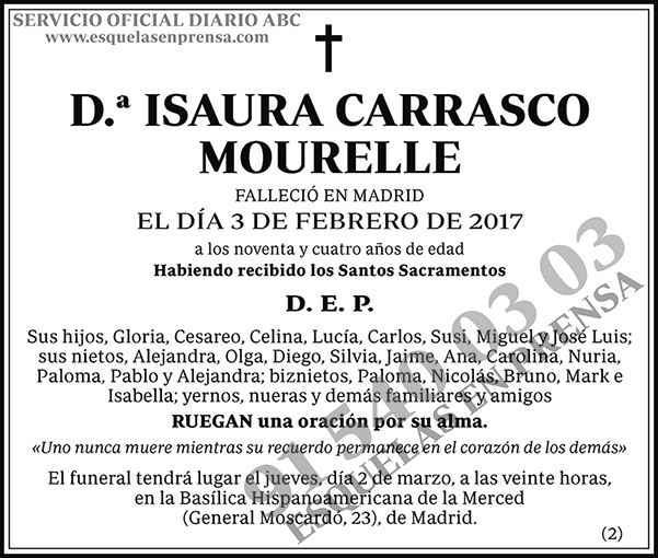 Isaura Carrasco Mourelle